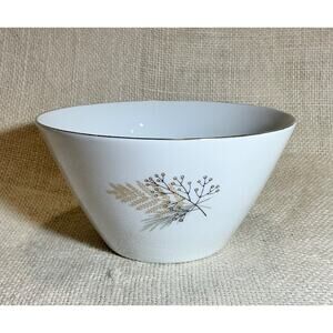 PORSGRUND Norway mid century modern fern berry blk gold small serving bowl